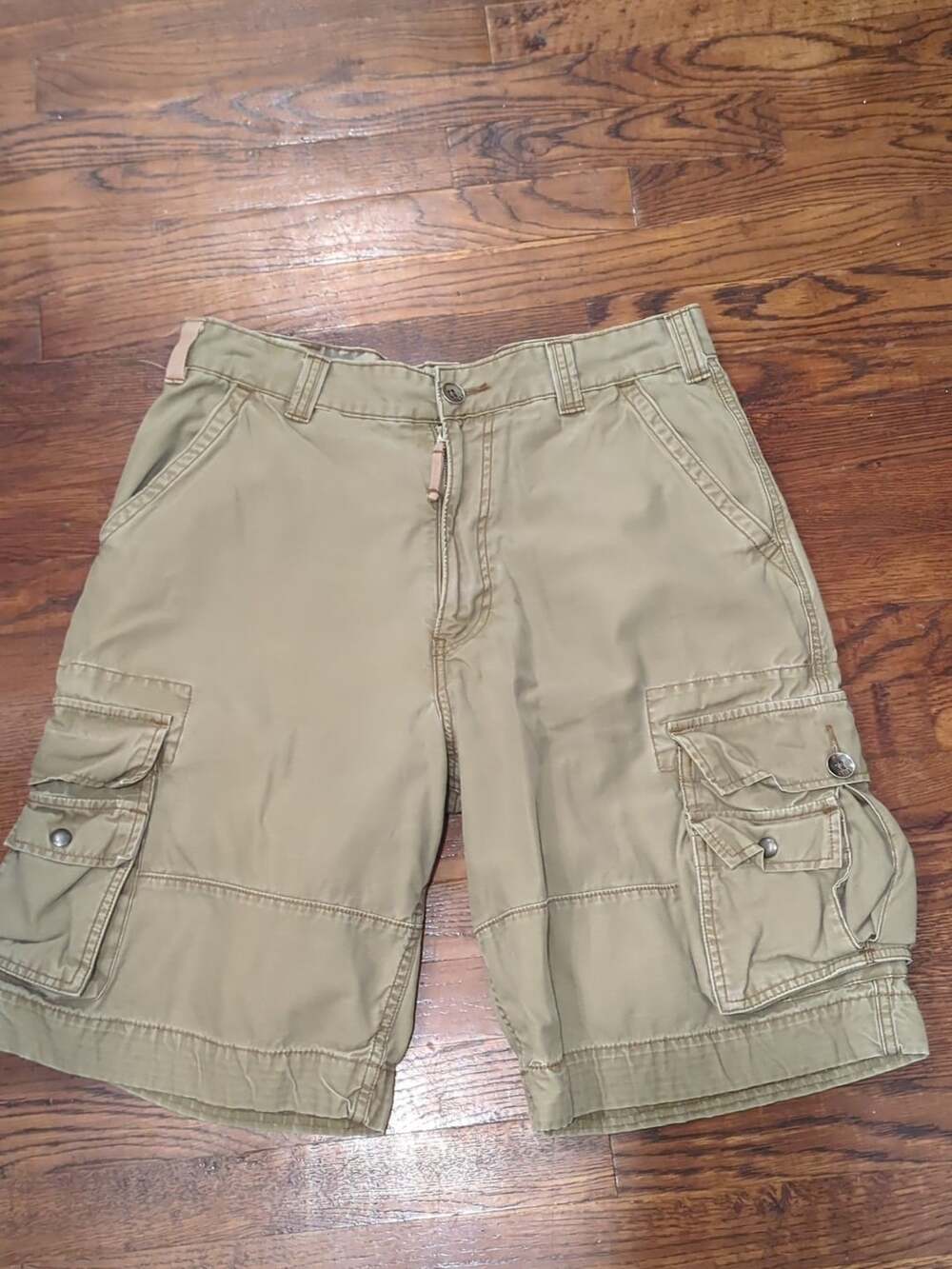Levi's Cargo Shorts Brown Cotton Utility Pocket Khaki 34